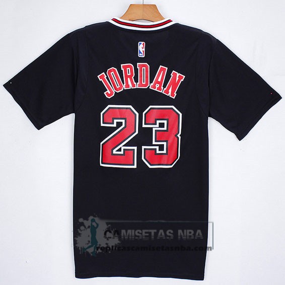 Camiseta Manga Corta Bulls Jordan Negro